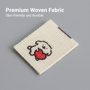 ป้ายเสื้อผ้าแบบเย็บติด ทำจากผ้าไม่ถักทอ ซักได้ สำหรับเสื้อผ้า รองเท้า กระเป๋า พร้อมรูปทรงและตราสินค้าตามสั่ง - Product Image 5