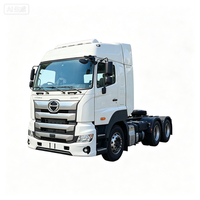 Camion tracteur Hino 700 d'occasion 6x4, tête de camion d'occasion en bon état de marche, véhicule logistique pour le transport de conteneurs