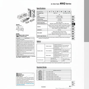 SMC Pneumatics Air Slide <b>Table</b> MXQ12-50C - Product Image 1
