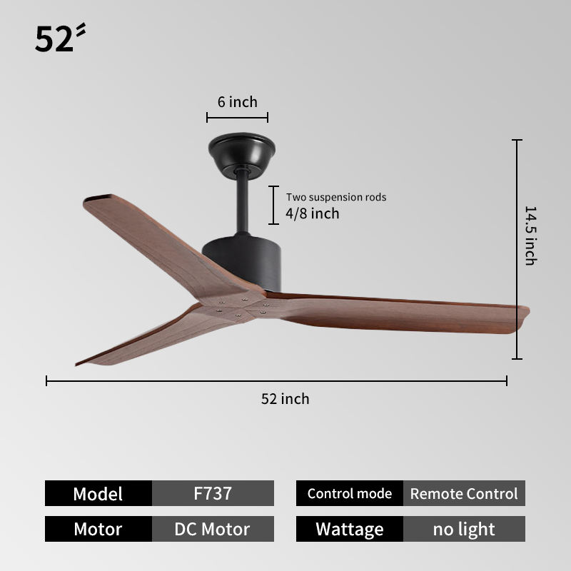 52inch -Black + walnut color