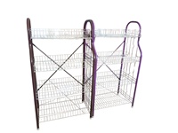 Égouttoir à vaisselle en métal robuste à 4 niveaux, 72*43*132CM, poids net supérieur à 5,7KG, égouttoir à vaisselle en fil métallique antirouille pour cuisine africaine