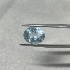 Aguamarina Natural, Forma Ovalada, Azul Santa María, Piedras Preciosas Sueltas del Fabricante, Precio al por Mayor, Ovalados de 2x4mm a 10x12mm - Product Image 2