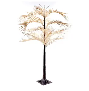 1.2m palm shape led tree light iron frame with led mini bulb copper wire wrapped led decoration tree lights indoor use