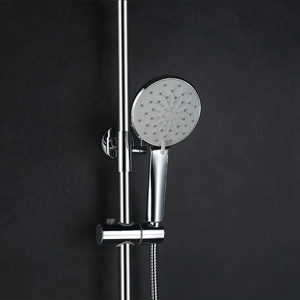Alta calidad sanitario latón cromado cuarto de baño ducha de lluvia mezclador termostático grifo de la ducha juegos - Product Image 5