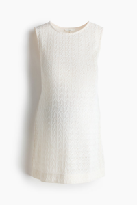 Haut de maternité uni en jersey 100 % polyester à col rond sans manches en pointelle pour <span class=keywords><strong>femme</strong></span> <span class=keywords><strong>enceinte</strong></span> - Product Image 5