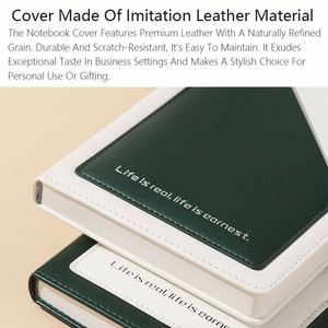 Creative Custom A5 Notebook with Elegant Pocket Pen Holder PU Leather Business 100 <b>Sheets</b> 200 Pages Notebook - Product Image 5