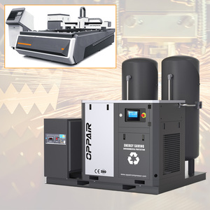 37Kw 50hp <span class=keywords><strong>Skid</strong></span> gắn máy nén khí với xe tăng lạnh máy sấy không khí - Product Image 3