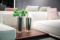 Vases en verre et en cristal de luxe faits à la main Design intemporel pour la décoration intérieure haut de gamme