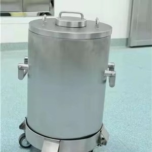 Recipiente de seguridad radiológica con blindaje de aleación de tungsteno encapsulado en acero inoxidable para almacenamiento de viales de líquidos radiactivos - Product Image 6