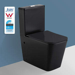 Cuvette de toilette en céramique noire mate deux pièces pour salle de bains Inodoro Australian New Arrival <span class=keywords><strong>Wc</strong></span> économie d'eau articles sanitaires filigrane - Product Image 1