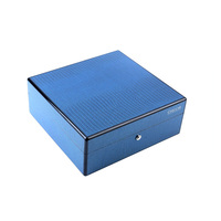 Boîtier de montres en bois Mdf à 6 emplacements avec logo personnalisé OEM Boîte à montres de luxe en bois de crocodile