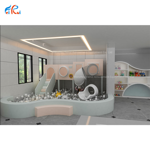 Aire de jeux intérieure pour enfants Soft Play Entertainment Center avec <span class=keywords><strong>piscine</strong></span> à balles et <span class=keywords><strong>toboggan</strong></span> Fun Equipment pour les enfants de 2 à 12 ans - Product Image 4
