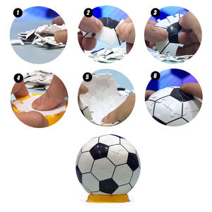 Telecomando Light-Up 60 pz DIA 11cm stampa UV <span class=keywords><strong>globo</strong></span> di plastica luna basket calcio 3D Puzzle educativo giocattolo fatto da te - Product Image 4