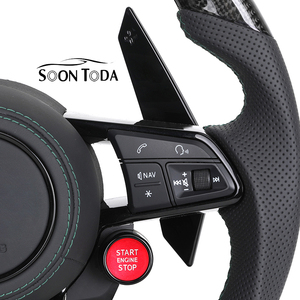 Volante SOON TODA para <span class=keywords><strong>Audi</strong></span> - Compatible con A3/A4/A5, Acabado de Fibra de Carbono, Empuñadura de Cuero, Diseño Deportivo, Duradero y Fácil de Instalar - Product Image 2
