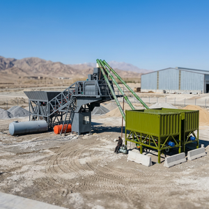 Usine de production de béton mobile électrique montée sur mini-camion, fabriquée en Chine, modèle YHZS35, 35 mètres cubes par heure - Product Image 2