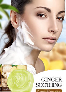 Jabón Artesanal de Jengibre Antiacné de Marca Privada, Jabón Sólido Herbal para Rostro y Cuerpo, Blanqueador, Adelgazante, Antiséptico y de Limpieza Profunda - Product Image 6