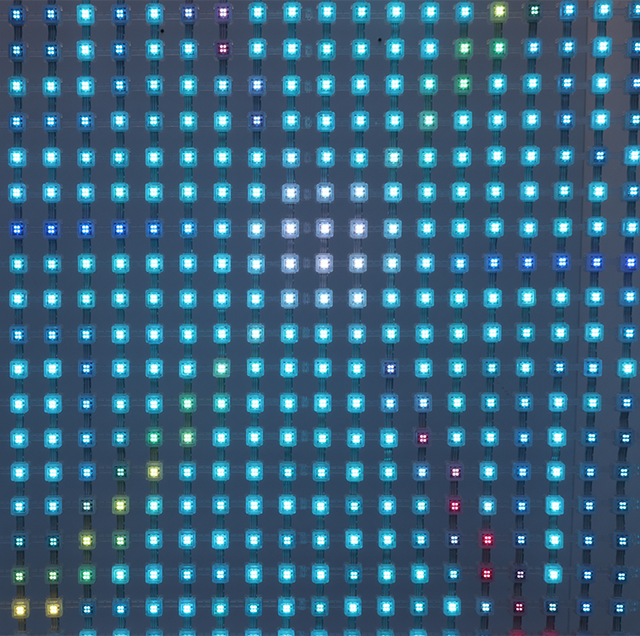 HD High Brightness P55 Mesh Module Display 3d Mesh Led Curtain Screen for Led Facade Lighting
