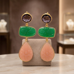 Pendientes de Aro de Acero Inoxidable Hechos a Mano, Chapados en Oro Rosa con Circonita, Pendientes Clásicos de Moda Boho para Niños - Product Image 2