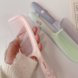 Cute Cartoon Hair Comb Large Teeth Portable For Home Use With Soft Silicone Handle For Girls Long Hair Smoothing - Product Image 2