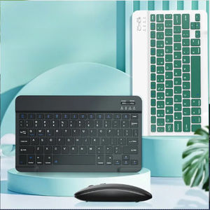 <span class=keywords><strong>Clavier</strong></span> et <span class=keywords><strong>souris</strong></span> sans fil BT compatibles avec les appareils de 10 pouces, design ergonomique léger et portable - Product Image 1