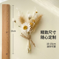 Mini Bouquet de Fleurs Séchées Préservées Souffle de Bébé 15CM, Cadeau de Fêtes, Décoration, Emballé