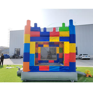 Alquiler de Castillo Inflable Grande para Niños, Castillo Hinchable para Exteriores, Bloques de Construcción, Parque Infantil Inflable para Niños - Product Image 4
