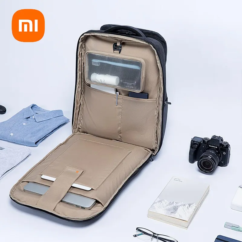 Original Xiaomi Mi Business Multi-functional Backpacks Travel Shoulder Bag 26l Large Capacity 4 Level Waterproof