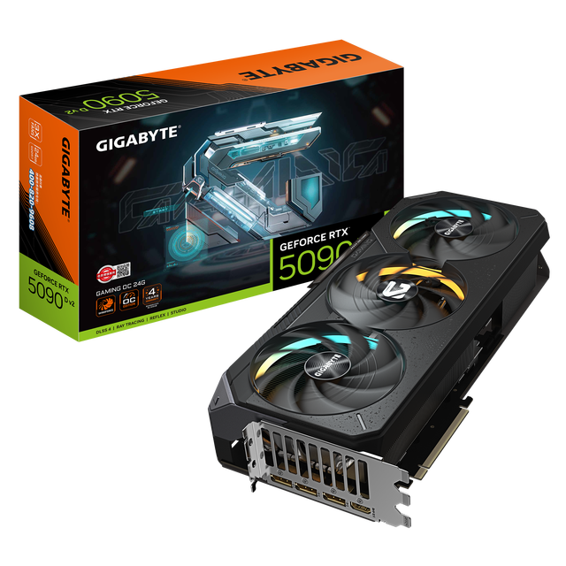 New Arrival GIGABYTE GeForce RTX 5090 D V2 GAMING OC 24G Fan-Cooled 24GB PCIe 5.0 Graphics Card for Desktop PC 3D Rendering