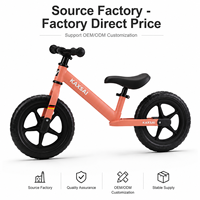 Trottinette d'équilibre premium 12 pouces pour enfants, cadre en magnésium, vélo d'apprentissage sans pédales, limiteur de direction sécurisé pour les tout-petits de 2 à 5 ans
