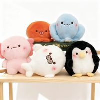 Peluche d'ours anime super douce, jouet anti-stress pour adolescents et adultes, design mignon, rembourrage en coton polyester