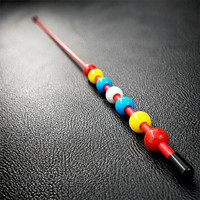 SwingPerfect Golf Alignment Stick 7 Markers Alat Bantu Putt dan Swing Serbaguna 100cm Putih Pelatih Posisi Kaki Tengah Fiberglass