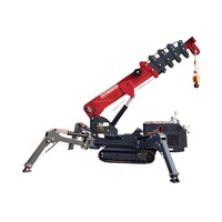 Mini-grue araignée hydraulique 2t 3t 4t, grue sur chenilles hydraulique pour la construction