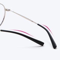 Embouts de branches de lunettes en acétate noir courts, universels, sans distinction gauche/droite, lisses, antidérapants, accessoires métalliques pour lunettes