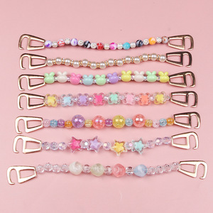 Nouvelle vente sabot chaussures chaînes diamant chaînes mignon coloré enfants <span class=keywords><strong>adulte</strong></span> sabot sandales accessoires décorations chaussures chaînes chaussures breloques - Product Image 2