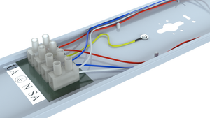 Lumière à détecteur de mouvement étanche à la vapeur, luminaire LED tri-étanche pour parking, <span class=keywords><strong>garage</strong></span>, 600 mm, lumière à gradation à détecteur, 18 W - Product Image 2