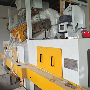 Máquina de granallado transportador de rodillos línea equipo de pintura en aerosol tipo paso de acero con perfil de haz H - Product Image 5