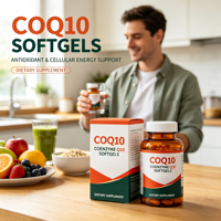 Coenzyme Q10 en gélules, antioxydant naturel pour l'énergie cellulaire et le bien-être cardiaque, 30%+ actif, durée de conservation de 12 mois