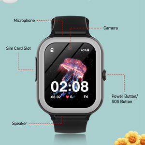 Reloj Amoled KT31 4G Android tarjeta Sim SOS WIFI SMS juego de matemáticas juego AI Talk niños reloj inteligente con correas de reloj reemplazables - Product Image 2