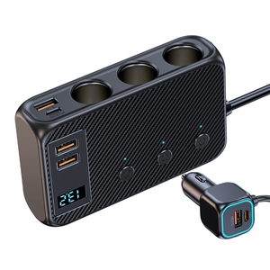 Nouvelle prise allume-cigare de voiture 1 à 9 ports PD171W, <span class=keywords><strong>chargeur</strong></span> rapide avec interrupteur indépendant et ports <span class=keywords><strong>multi</strong></span>-<span class=keywords><strong>USB</strong></span> pour iPhone 18 17 - Product Image 4