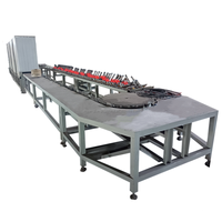 Filter udara Multi stasiun otomatis, jalur produksi Oven penyembuhan tipe terowongan meja putar/Oven pengering industri