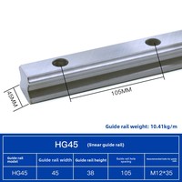 Rail de guidage linéaire en aluminium HGR avec curseur de verrouillage, poignée de table pour le travail du bois, roulement linéaire optimal