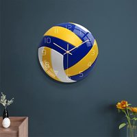 Jam Dinding Voli Kustom Kamar Tidur Ruang Tamu Hadiah Ulang Tahun Natal Hadiah untuk Anak-anak Anak Laki-laki