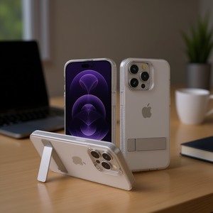 Funda a prueba de golpes con soporte para iPhone 15, funda premium para teléfono móvil - Product Image 2