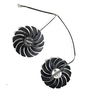 พัดลม GPU 590 <span class=keywords><strong>580</strong></span> <span class=keywords><strong>RX</strong></span> 95มม. PLD10010S12HH 4PIN สำหรับ MSI Radeon Rx590 <span class=keywords><strong>580</strong></span> 570เกราะระบายความร้อนการ์ดกราฟิก - Product Image 2