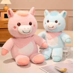 Simpatico <span class=keywords><strong>e</strong></span> tenero cavallo peluche bambola di miglior qualità morbido cavallo peluche pp cotone personalizzato mascotte peluche - Product Image 6