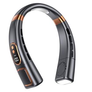 Ventilateur de cou portable rechargeable blanc pour climatisation, pour un confort optimal - Product Image 1