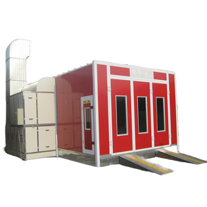 غرفة رش للسيارات مع إضاءة LED بالأشعة تحت الحمراء، محطة تحضير للطلاء، غرفة نظيفة، غرفة خلط - Product Image 1