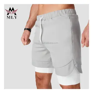 MLY New Swimming Shorts men swim shorts 5 inch men swimwear with compression tights