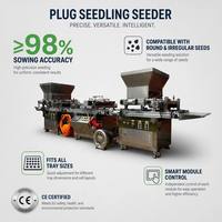 Semoir automatique à tambour rotatif de précision pour serres agricoles, avec aspiration sous vide pour semis de légumes en plateaux