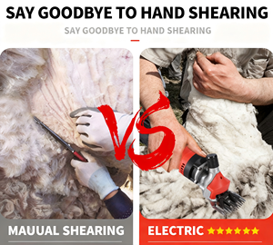 Tondeuse à laine électrique réglable à 6 vitesses, <span class=keywords><strong>ciseaux</strong></span> en acier au carbone, vitesse variable, prise secteur, poignée ambidextre, multifonctionnelle <span class=keywords><strong>pour</strong></span> moutons - Product Image 5